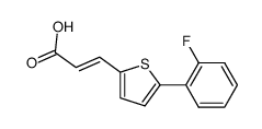 3-[5-(2-fluoro-phenyl)-thiophen-2-yl]-acrylic acid Structure