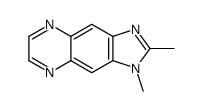 (7ci)-1,2-二甲基-1H-咪唑并[4,5-g]喹噁啉结构式