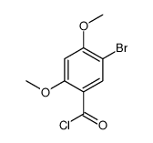 5-bromo-2,4-dimethoxybenzoyl chloride Structure