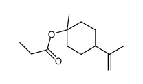 1-methyl-4-(1-methylvinyl)cyclohexyl propionate structure