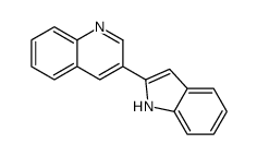 3-(1H-indol-2-yl)quinoline结构式