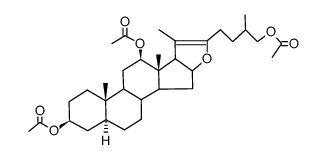 Φ-Rockogenin-triacetat Structure