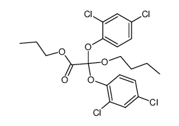 Butyloxy-bis-(2,4-dichlor-phenoxy)-essigsaeure-propylester Structure