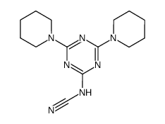 2,4-Bispiperidino-6-cyanamino-1,3,5-triazin结构式