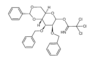 2,3-di-O-benzyl-4,6-O-benzylidene-D-mannopyranosyl trichloroacetimidate Structure