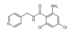 2-amino-4,6-dichloro-N-pyridin-4-ylmethyl-benzamide Structure