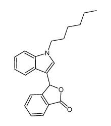 3-(1-hexyl-1H-indol-3-yl)isobenzofuran-1(3H)-one Structure