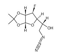 6-azido-3,6-dideoxy-3-fluoro-1,2-O-isopropylidene-α-D-glucofuranose Structure