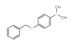 (4-(Benzylthio)phenyl)boronic acid Structure