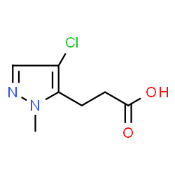 3-(4-Chloro-1-methyl-1H-pyrazol-5-yl)propanoic acid Structure
