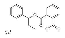 sodium,2-(1-phenylpropoxycarbonyl)benzoate结构式