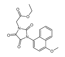 1-(Carboethoxymethyl)-3-(4-methoxy-1-naphthyl)-parabanic acid Structure