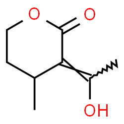Valeric acid, 5-hydroxy-2-(1-hydroxyethylidene)-3-methyl-, delta-lactone (6CI) picture