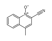 4-Methyl-2-cyanoquinoline 1-oxide Structure