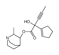 (2-methyl-1-azabicyclo[2.2.2]octan-3-yl) 2-(cyclopenten-1-yl)-2-hydroxypent-3-ynoate Structure