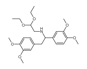 1,2-bis(3,4-dimethoxyphenyl)-N-(2,2-diethoxyethyl)ethylamine Structure