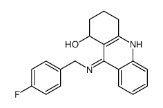 9-[(4-fluorophenyl)methylamino]-1,2,3,4-tetrahydroacridin-1-ol结构式