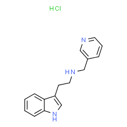 2-(1H-INDOL-3-YL)-ETHYL]-PYRIDIN-3-YLMETHYL-AMINE HYDROCHLORIDE结构式