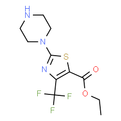 ethyl 2-piperazino-4-(trifluoromethyl)-1,3-thiazole-5-carboxylate structure