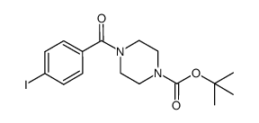 tert-butyl 4-(4-iodobenzoyl)piperazine-1-carboxylate结构式