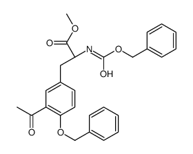 3-Acetyl-N-benzyloxycarbonyl-4-O-benzyl-L-tyrosine Methyl Ester Structure