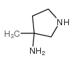 3-methylpyrrolidin-3-amine Structure