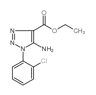 5-Amino-1-(2-chlorophenyl)-1H-1,2,3-triazole-4-carboxylicacid ethyl ester结构式