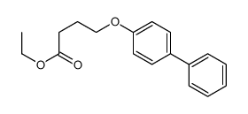ethyl 4-(4-phenylphenoxy)butanoate结构式