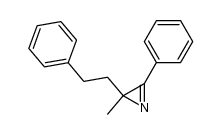 2-methyl-2-phenethyl-3-phenyl-2H-azirine Structure