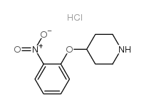 4-(2-nitrophenoxy)piperidine,hydrochloride Structure