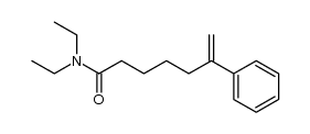 N,N-diethyl-6-phenylhept-6-enamide结构式