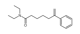 N,N-diethyl-6-phenylhept-6-enamide Structure