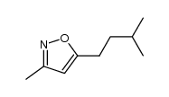 Isoxazole, 3-methyl-5-(3-methylbutyl)- (9CI)结构式