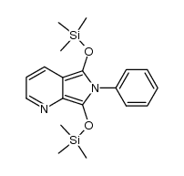 2-phenyl-1,3-bis[trimethylsilyloxy]-pyrrolo[3,4-b]pyridin结构式