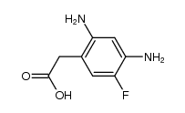 (2,4-diamino-5-fluoro-phenyl)-acetic acid结构式