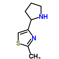 2-Methyl-4-(2-pyrrolidinyl)thiazole Structure