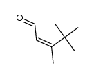 (E)-3,4,4-trimethylpent-2-enal结构式