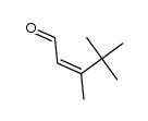 (E)-3,4,4-trimethylpent-2-enal Structure