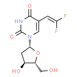 5-(2,2-difluorovinyl)-2'-deoxyuridine Structure