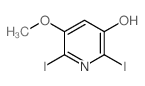 2,6-Diiodo-5-methoxypyridin-3-ol structure