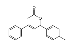 3-acetoxy-3-(4-methylphenyl)-1-phenylpropene结构式