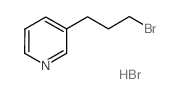 3-(吡啶-3-基)-1-溴丙烷结构式