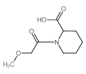 1-(2-Methoxyacetyl)-2-piperidinecarboxylic acid Structure