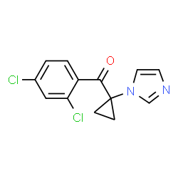 Methanone,(2,4-dichlorophenyl)[1-(1H-imidazol-1-yl)cyclopropyl]- structure