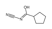 Cyclopentanecarboxamide, N-cyano- (9CI) Structure