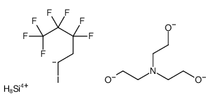 2-[bis(2-oxidoethyl)amino]ethanolate,1,1,1,2,2,3,3-heptafluoro-5-iodopentane,silicon(4+) Structure