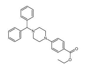 4-(4-二苯甲基哌嗪-1-基)苯甲酸乙酯结构式