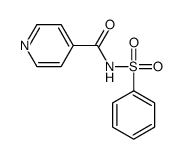N-(benzenesulfonyl)pyridine-4-carboxamide结构式