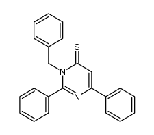 3-benzyl-2,6-diphenylpyrimidine-4(3H)-thione Structure