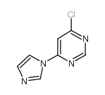4-氯-6-(1H-咪唑-1-基)嘧啶结构式